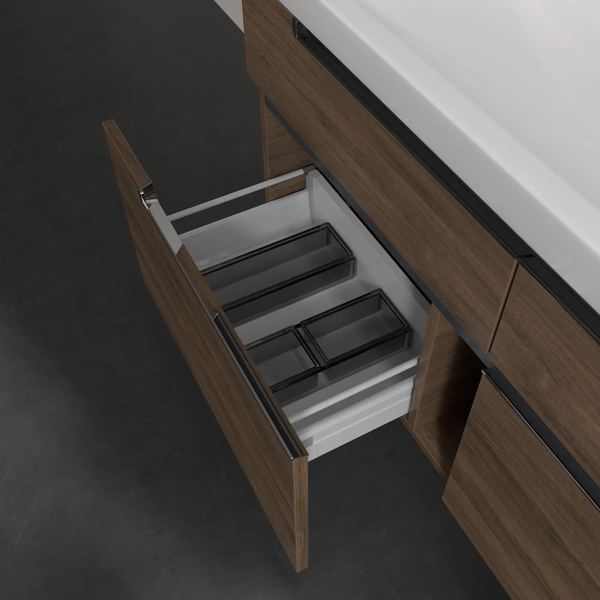 Villeroy & Boch Waschtischunterschrank „Subway 2.0“ 128,7 × 59 × 44,9 × 44,9 cm Arizona Oak, mittig, ohne Beleuchtung Villeroy & Boch Waschtischunterschrank „Subway 2.0“ 128,7 × 59 × 44,9 × 44,9 cm Arizona Oak, mittig, ohne Beleuchtung