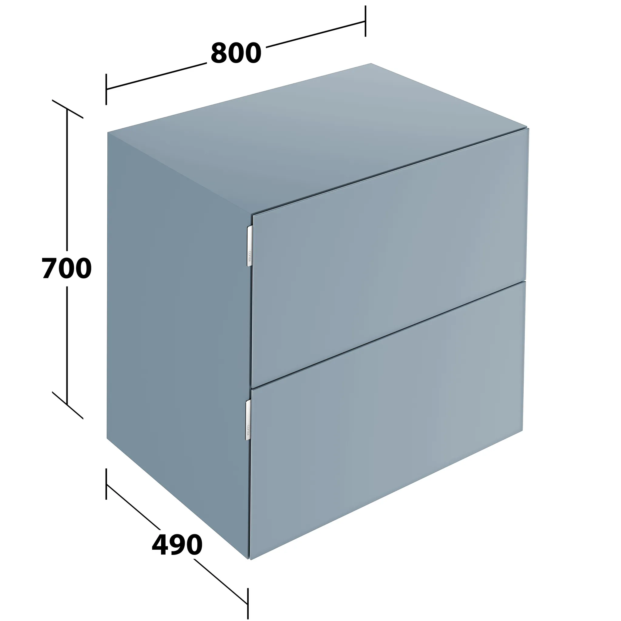 KEUCO Sideboard mit Auszügen „Edition 11 Art“ Blue Satin (Glas, satiniert), Blue Satin (Lack, seidenmatt), ohne Beleuchtung 80 × 70 × 49 cm KEUCO Sideboard mit Auszügen „Edition 11 Art“ Blue Satin (Glas, satiniert), Blue Satin (Lack, seidenmatt), ohne Beleuchtung 80 × 70 × 49 cm