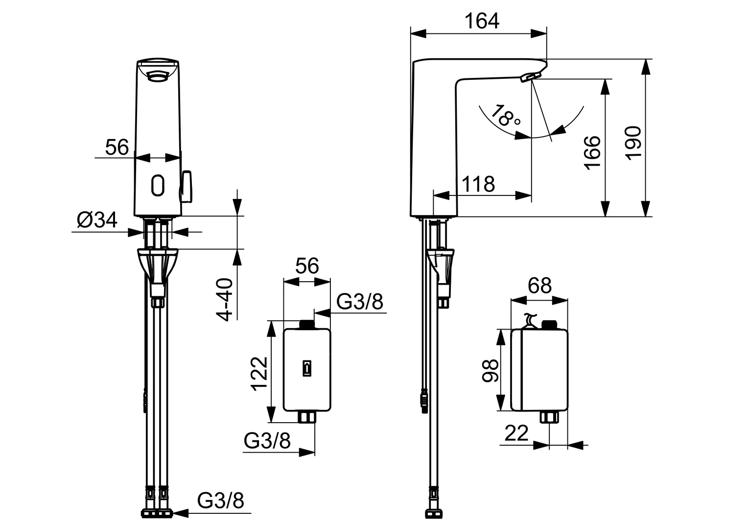 HansaELECTRA Waschtischbatterie Bluetooth HansaELECTRA 9330 Chrom HansaELECTRA Waschtischbatterie Bluetooth HansaELECTRA 9330 Chrom