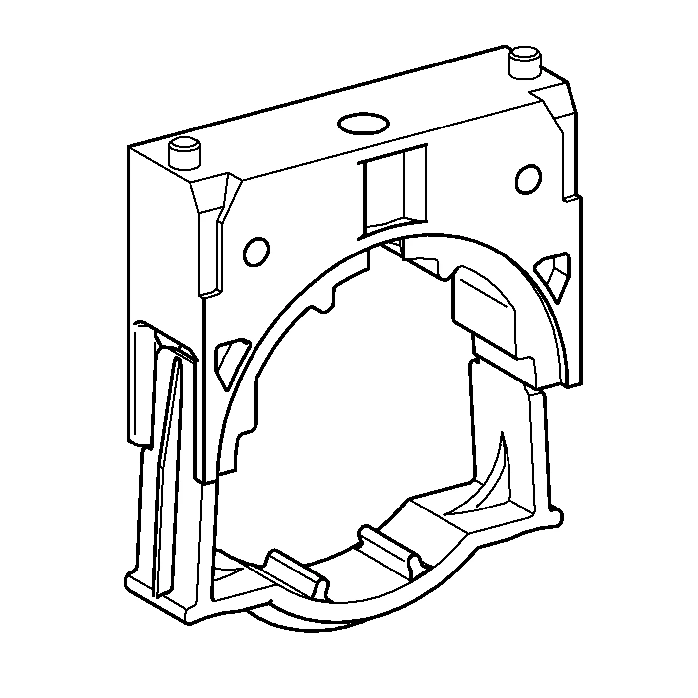 Halter 42236, für Ablaufrohrbogen