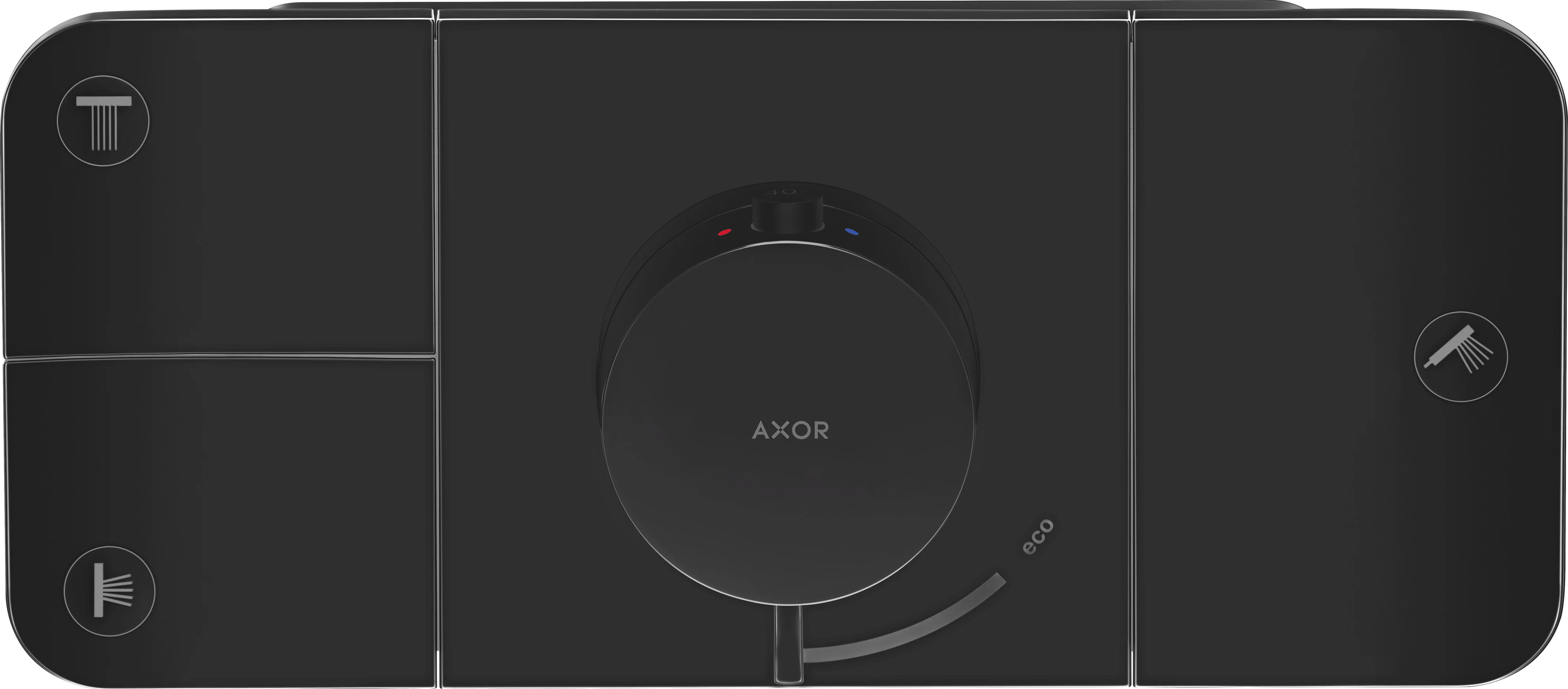 Hansgrohe AXOR One Thermostatmodul Unterputz, 3 Verbraucher, mattschwarz Hansgrohe AXOR One Thermostatmodul Unterputz, 3 Verbraucher, mattschwarz