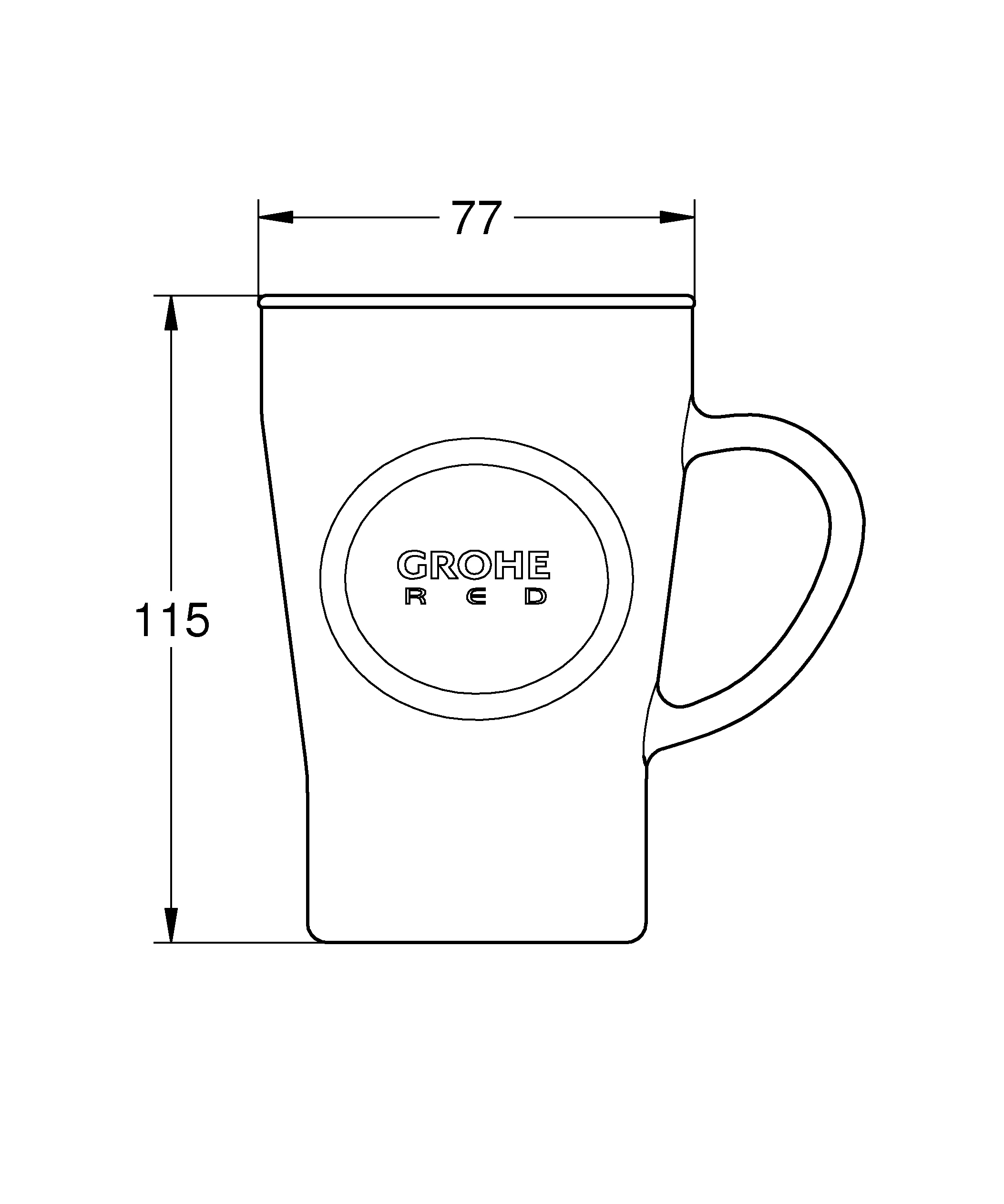 Teegläser Red 40432, hitzebeständiges Glas, Volumen 250 ml, 4 Stück