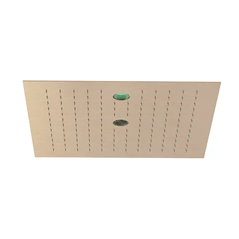 Kludi-ASANA Kopfbrause 44x44 CleanJet SummerRain/AmbienceLight Brushed Bronze