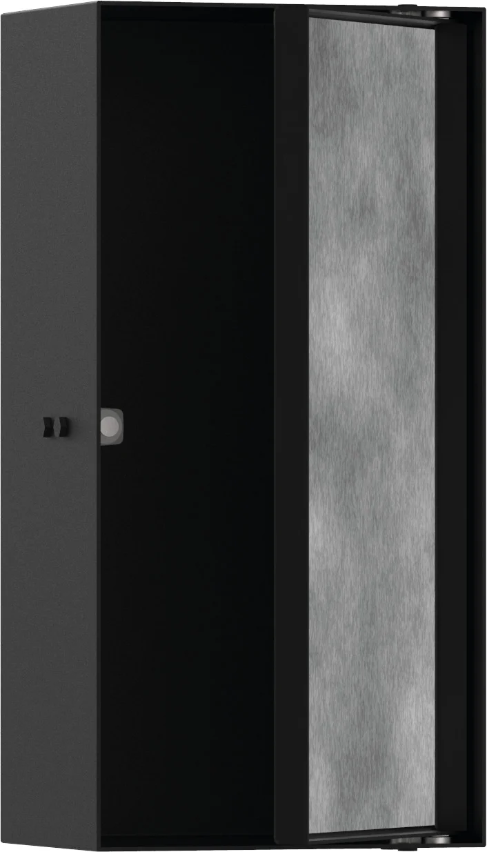 Hansgrohe XtraStoris Rock Wandnische, befliesbar, mattschwarz, 300 x 150 x 100 mm, Einbautiefe 100 mm