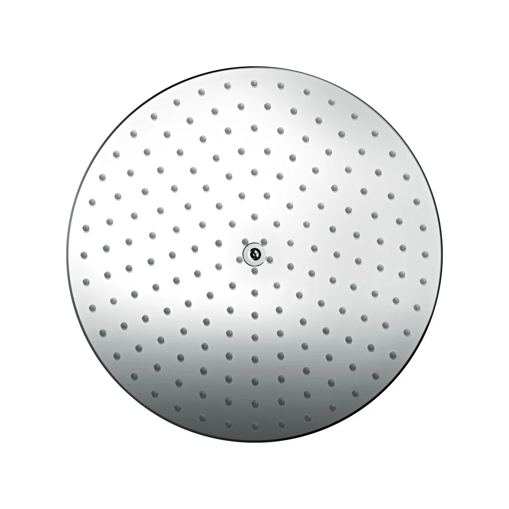 Hansgrohe Raindance S Kopfbrause PowderRain Chrom, 240 mm, verstellbarer Winkel, abnehmbare Strahlscheibe, für Durchlauferhitzer geeignet