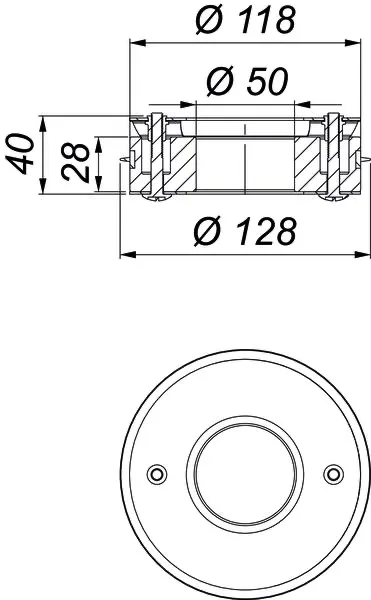Brandschutzelement DN 50