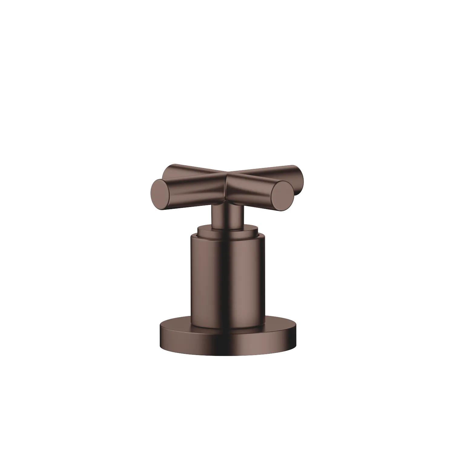 Dornbracht TARA Seitenventil rechtsschließend, Dark Bronze gebürstet PVD, Bohrungsdurchmesser 32 mm, Rosette Ø 55 mm