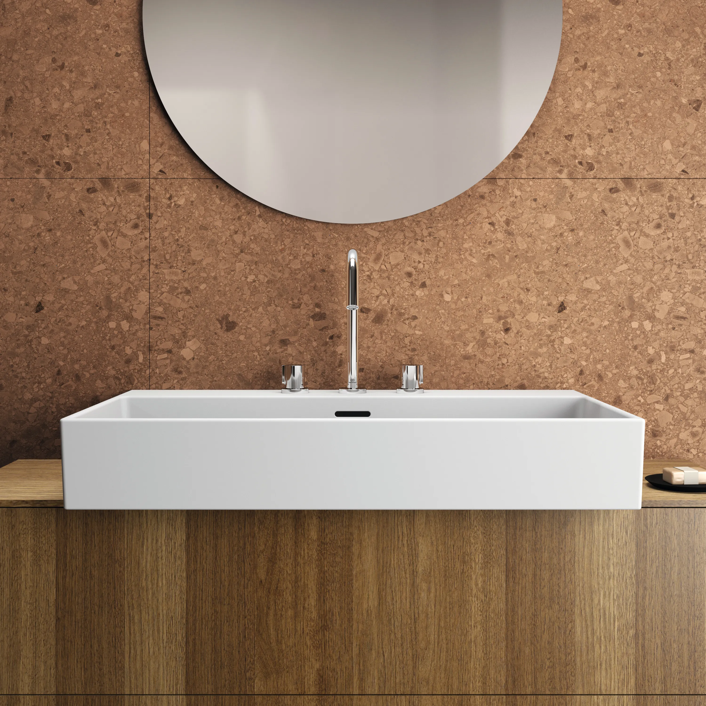 Ideal Standard Joy Arm 3-Loch Waschtischarmatur BC783AA, Chrom Ideal Standard Joy Arm 3-Loch Waschtischarmatur BC783AA, Chrom