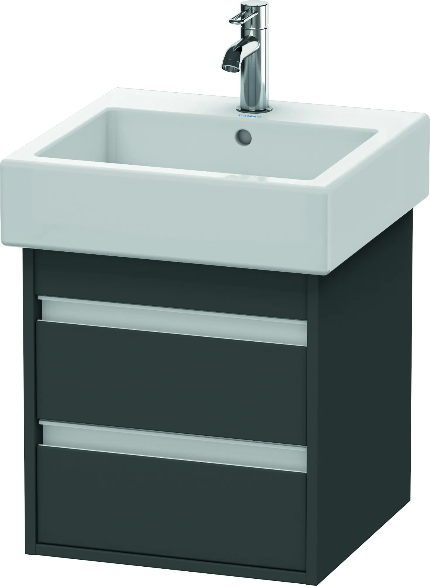 Duravit Waschtischunterschrank wandhängend „Ketho“ 45 × 48 × 44 cm Graphit Matt Duravit Waschtischunterschrank wandhängend „Ketho“ 45 × 48 × 44 cm Graphit Matt