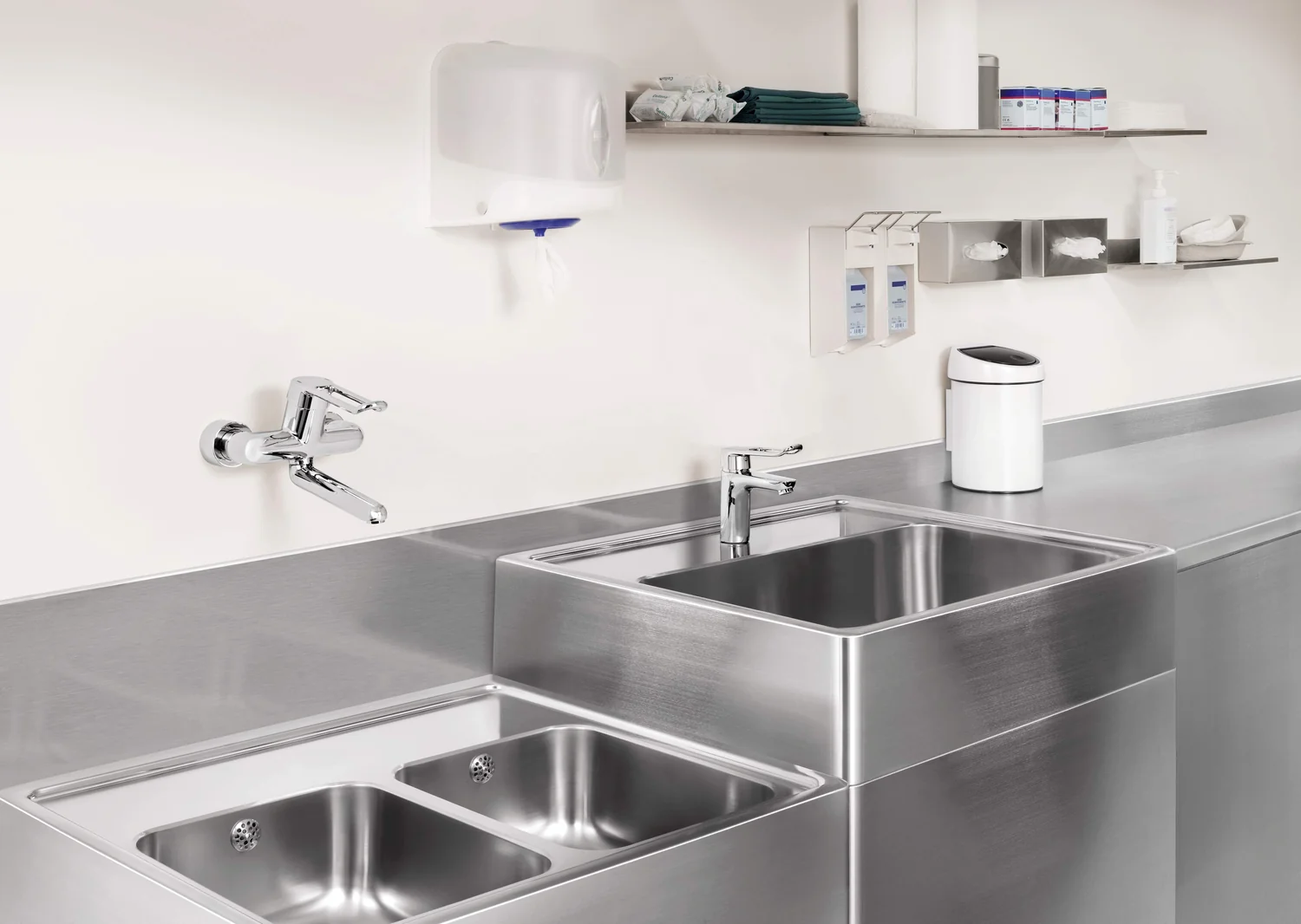 HansaMEDIPRO Einhebelmischer Waschtischbatterie 0255, lang Ausladung 246 mm DN15 Chrom HansaMEDIPRO Einhebelmischer Waschtischbatterie 0255, lang Ausladung 246 mm DN15 Chrom