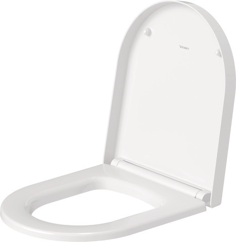 Duravit WC-Sitz Compact „ME by Starck“ 37,4 × 43,8 × 5,1 cm in Weiß Hochglanz