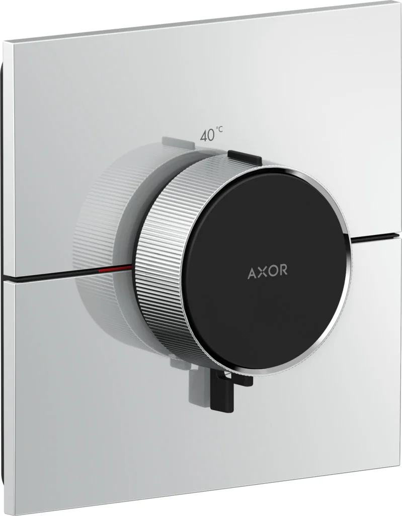 Hansgrohe AXOR ShowerSelect ID Thermostat HighFlow square chrom, Chrom, 1 bar bis 10 bar Betriebsdruck, 34,8 l/min Durchflussmenge