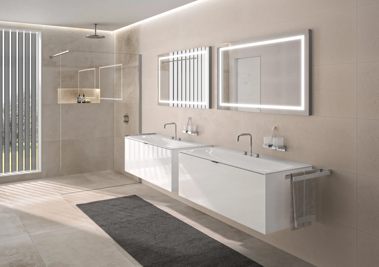 Lichtspiegel MI 180, 800 x 700 mm4000K, Raumschaltung IP 20 Lichtspiegel MI 180, 800 x 700 mm4000K, Raumschaltung IP 20