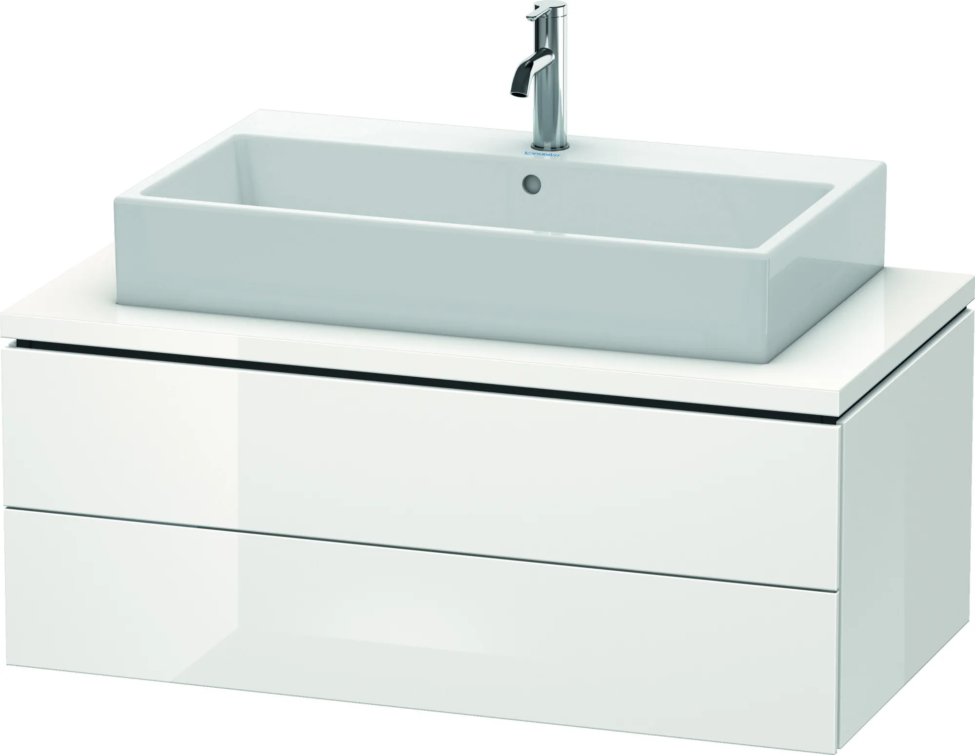 Duravit Waschtischunterschrank wandhängend „L-Cube“ 102 × 40 × 54,7 cm Weiß Hochglanz Duravit Waschtischunterschrank wandhängend „L-Cube“ 102 × 40 × 54,7 cm Weiß Hochglanz