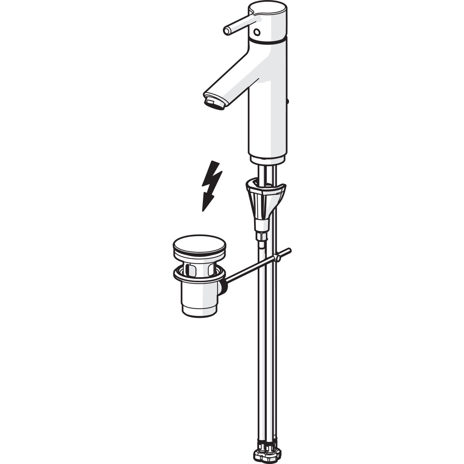 HansaVANTIS Waschtischarmatur HansaVANTIS XL 5246 Ablaufgarnitur Chrom Pinhebel HansaVANTIS Waschtischarmatur HansaVANTIS XL 5246 Ablaufgarnitur Chrom Pinhebel