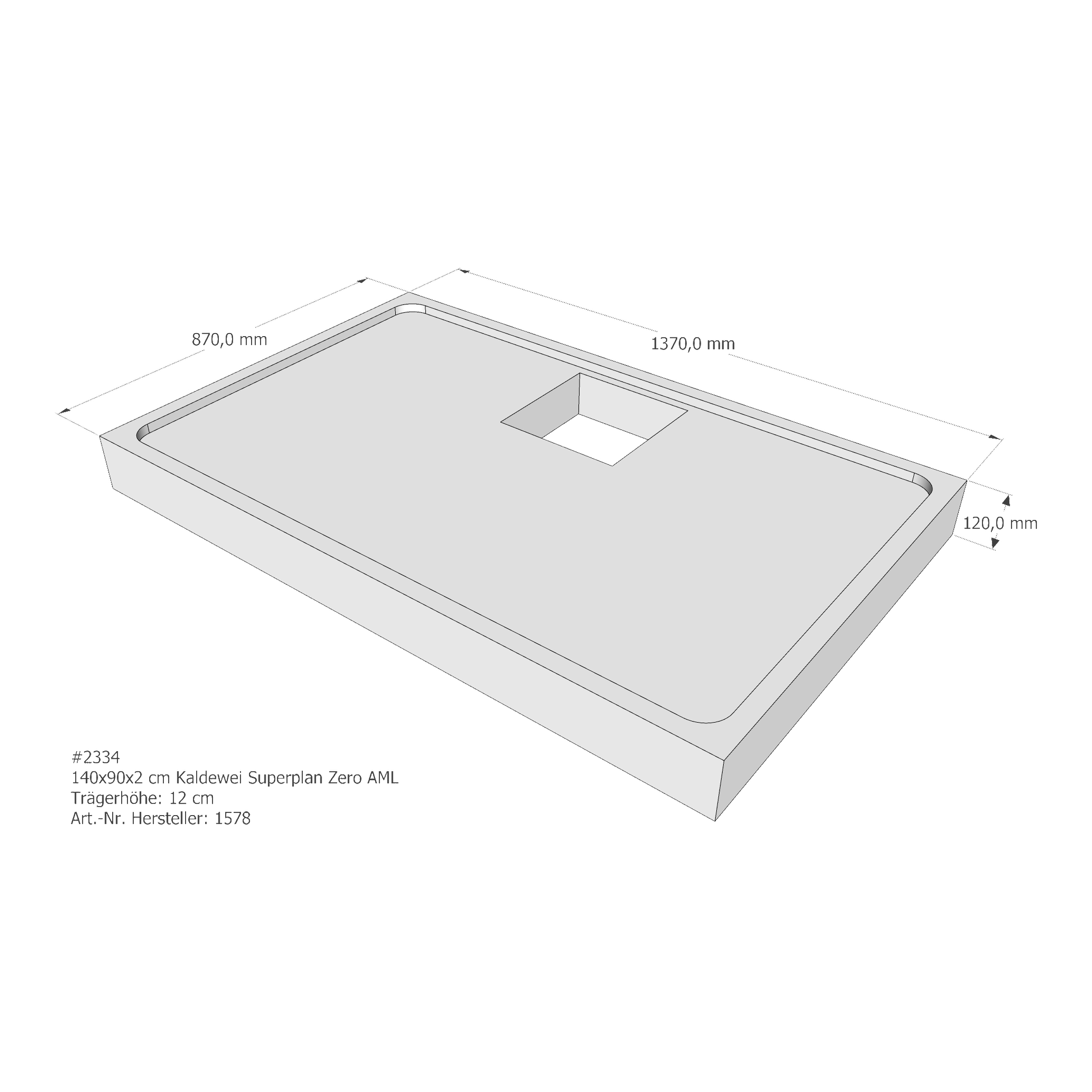 Duschwannenträger für Kaldewei Superplan Zero 140 × 90 × 2 cm Breite: 90 cm / Länge: 140 cm Duschwannenträger für Kaldewei Superplan Zero 140 × 90 × 2 cm Breite: 90 cm / Länge: 140 cm