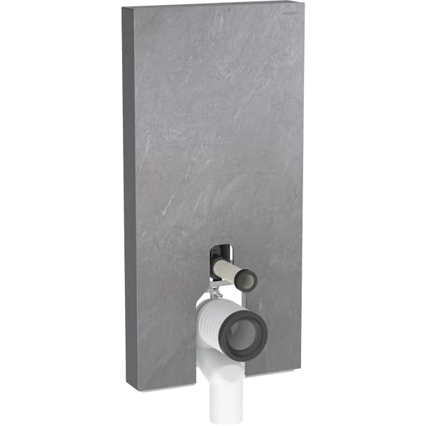 Monolith Sanitärmodul für Stand-WC, 101 cm, Frontverkleidung aus Steinzeug: Steinzeug Schieferoptik, Aluminium schwarzchrom Monolith Sanitärmodul für Stand-WC, 101 cm, Frontverkleidung aus Steinzeug: Steinzeug Schieferoptik, Aluminium schwarzchrom