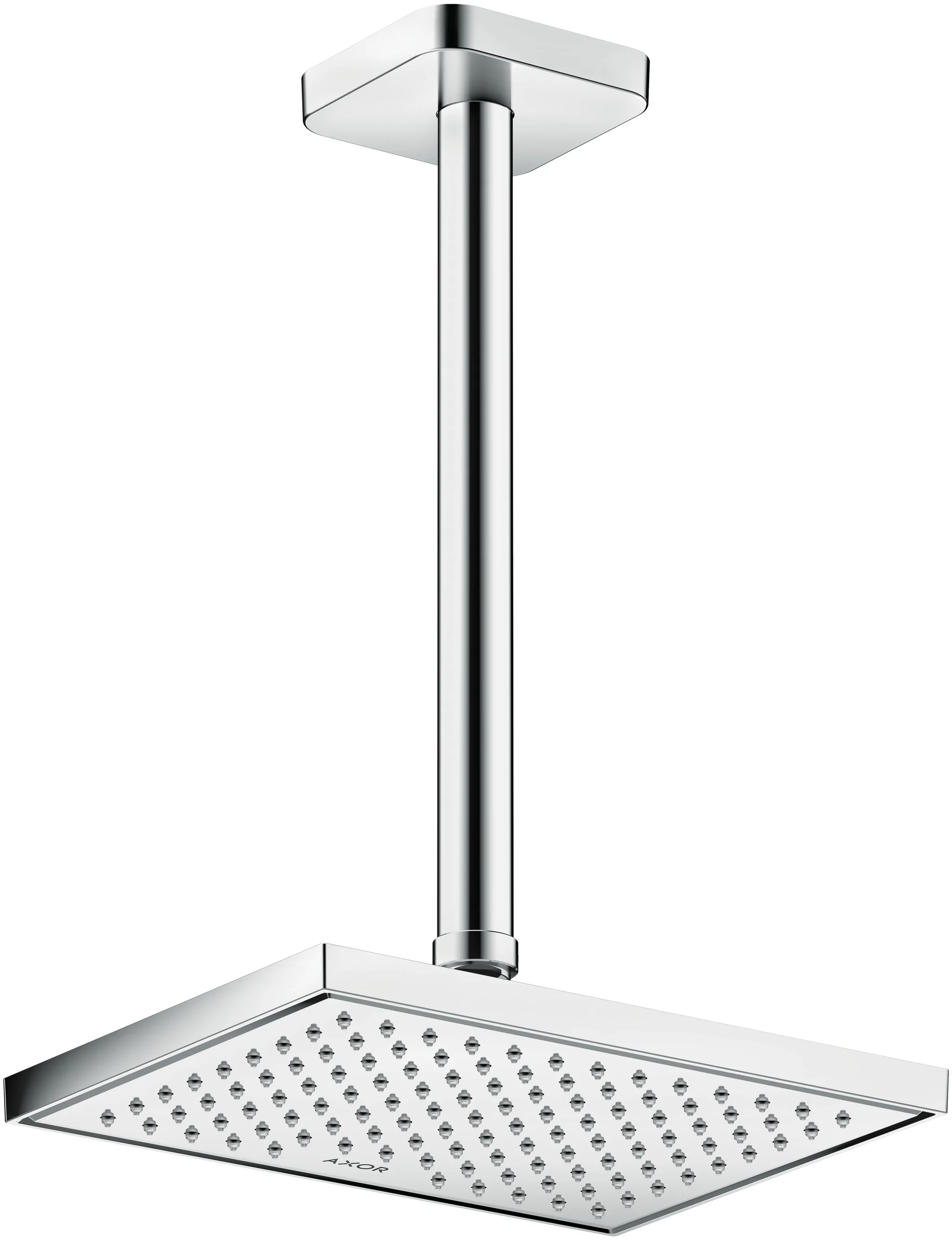 Hansgrohe AXOR ShowerSolutions Kopfbrause 1jet EcoSmart, Chrom, 245 x 185 mm, winkelverstellbar, abnehmbar zur Reinigung Hansgrohe AXOR ShowerSolutions Kopfbrause 1jet EcoSmart, Chrom, 245 x 185 mm, winkelverstellbar, abnehmbar zur Reinigung