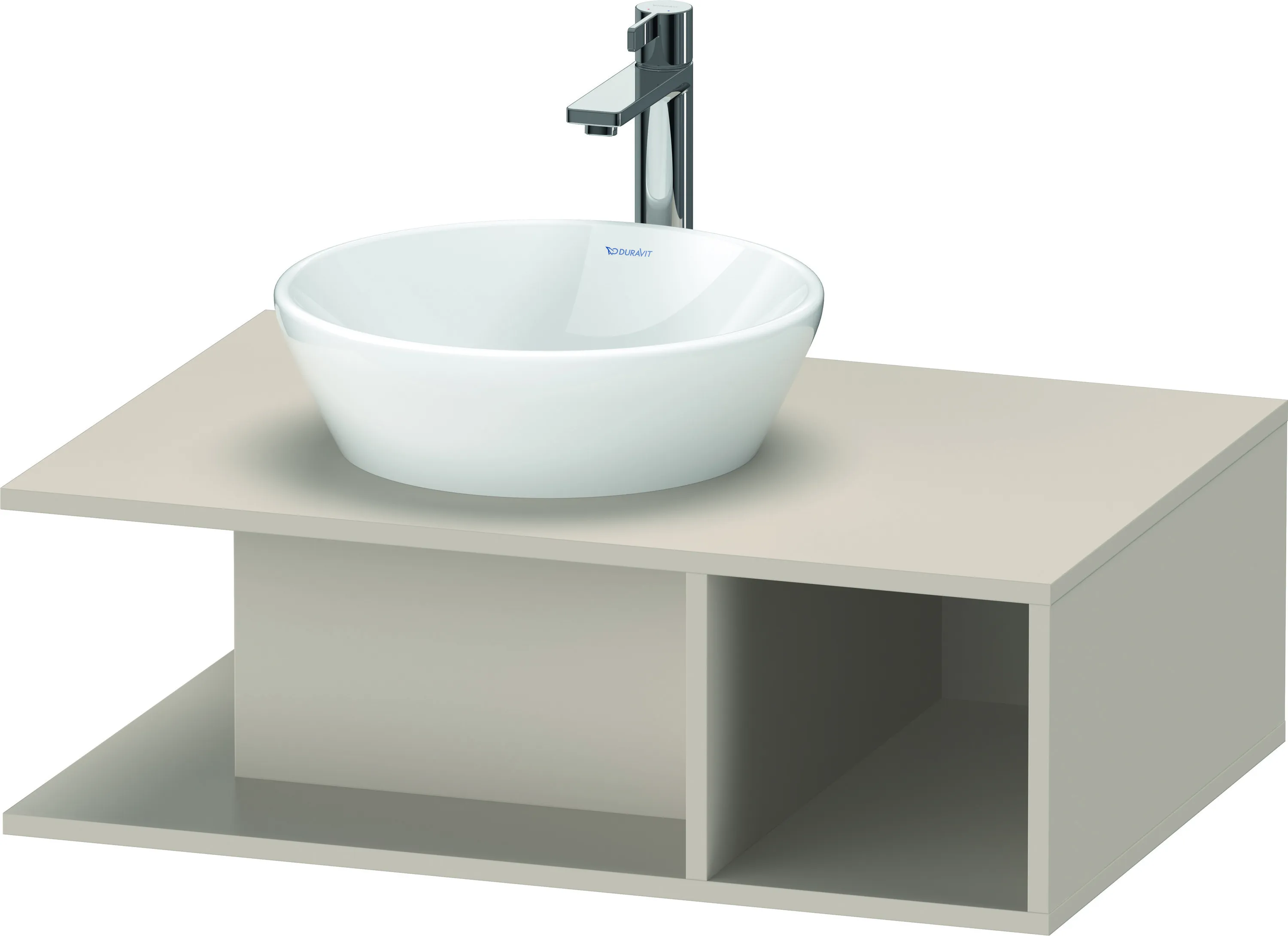 Duravit Waschtischunterschrank wandhängend „D-Neo“ 80 × 26 × 55 cm Taupe Matt Duravit Waschtischunterschrank wandhängend „D-Neo“ 80 × 26 × 55 cm Taupe Matt