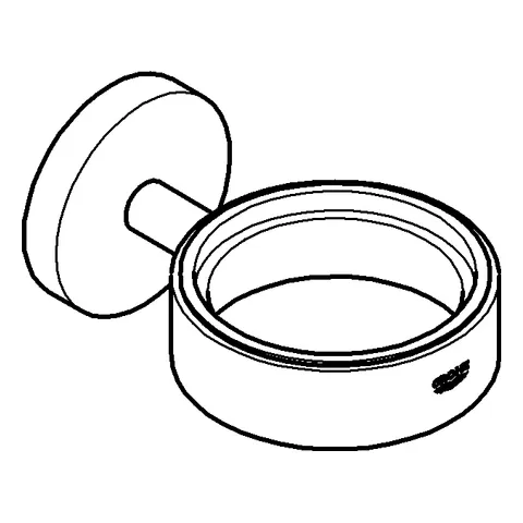 Grohe Halter Essentials 40369_1, nickel gebürstet Grohe Halter Essentials 40369_1, nickel gebürstet