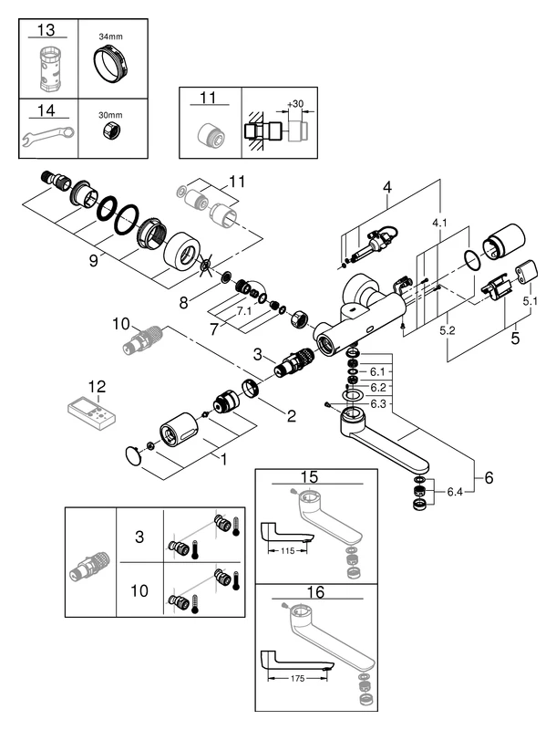 Infrarot-Elektronik für Waschtisch-Wandarmatur Eurosmart Cosmopolitan E Special 36455, mit Mischeinrichtung und Thermostat, 6 V, Ausladung 255 mm, chrom Infrarot-Elektronik für Waschtisch-Wandarmatur Eurosmart Cosmopolitan E Special 36455, mit Mischeinrichtung und Thermostat, 6 V, Ausladung 255 mm, chrom