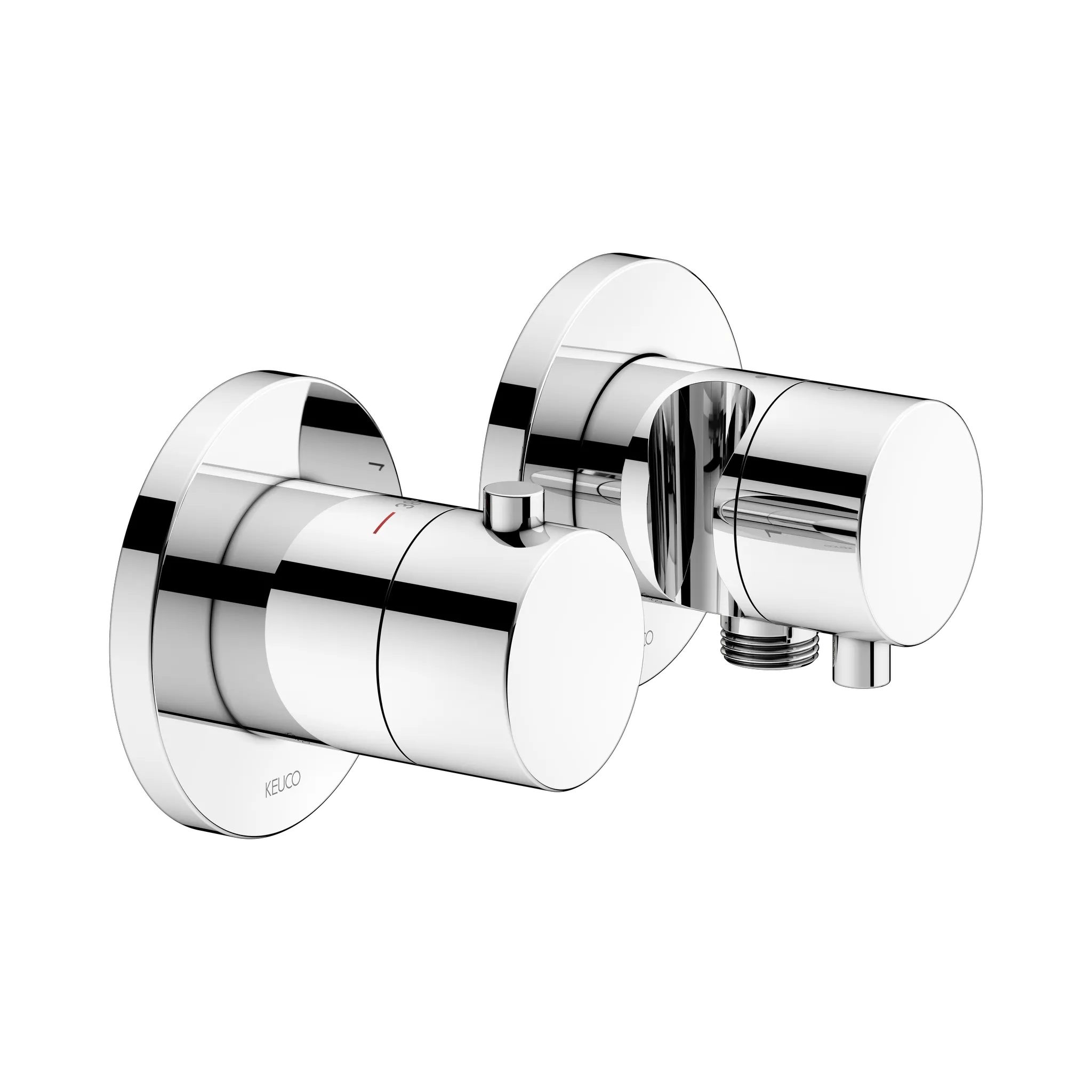 KEUCO PLAN BLUE Thermostatarmatur-Set Unterputz für 2 Verbraucher mit Schlauchanschluss und Brausehalter verchromt KEUCO PLAN BLUE Thermostatarmatur-Set Unterputz für 2 Verbraucher mit Schlauchanschluss und Brausehalter verchromt