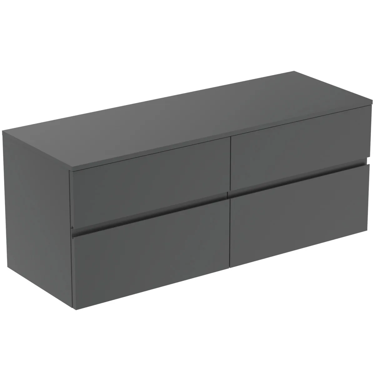Ideal Standard Waschtischunterschrank Finesse anthrazit matt, 1402x505x558mm, 4 Auszüge