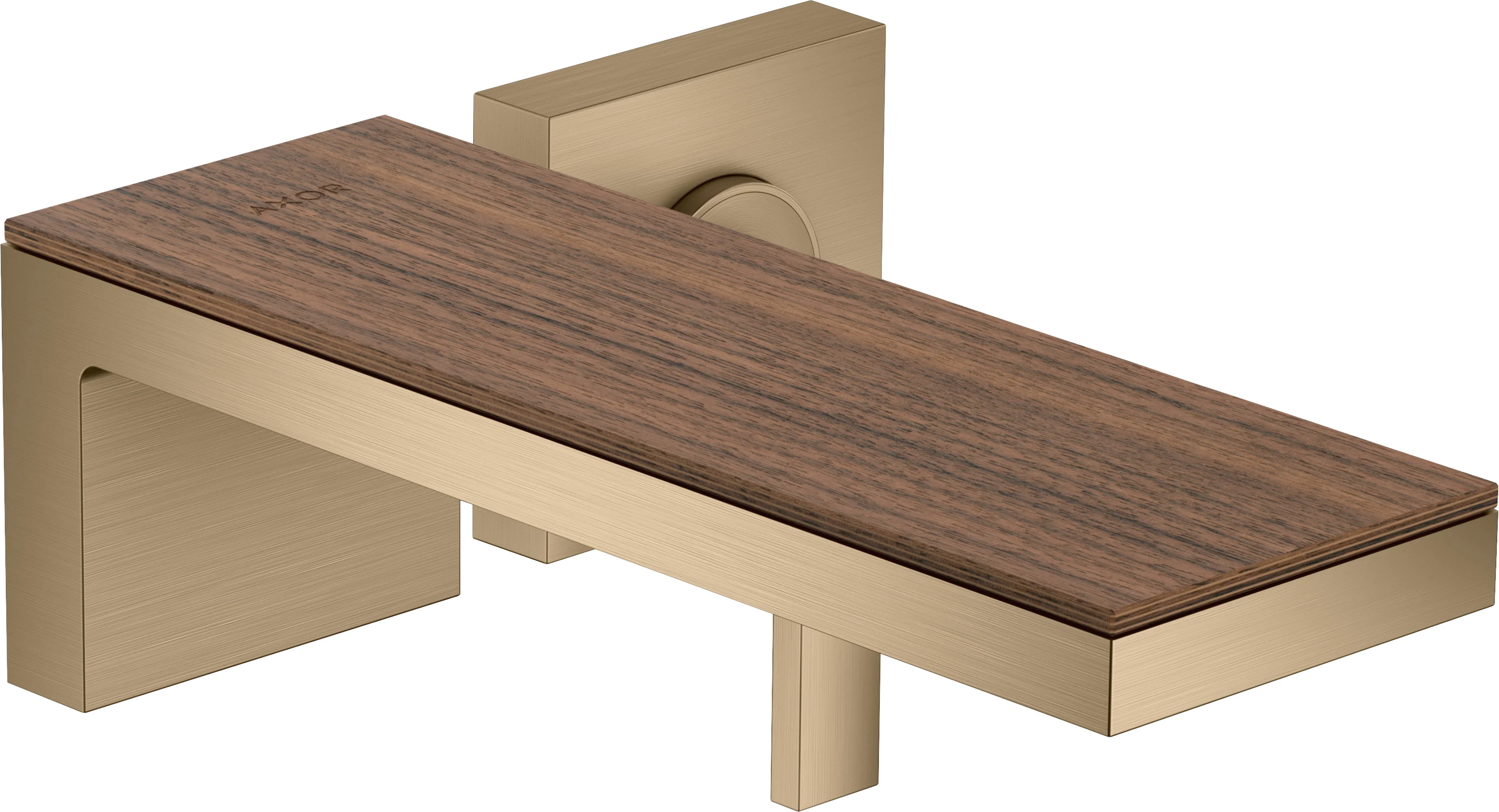 Hansgrohe AXOR MyEdition Platte 245 mm, Amerikanischer Nussbaum, abnehmbar
