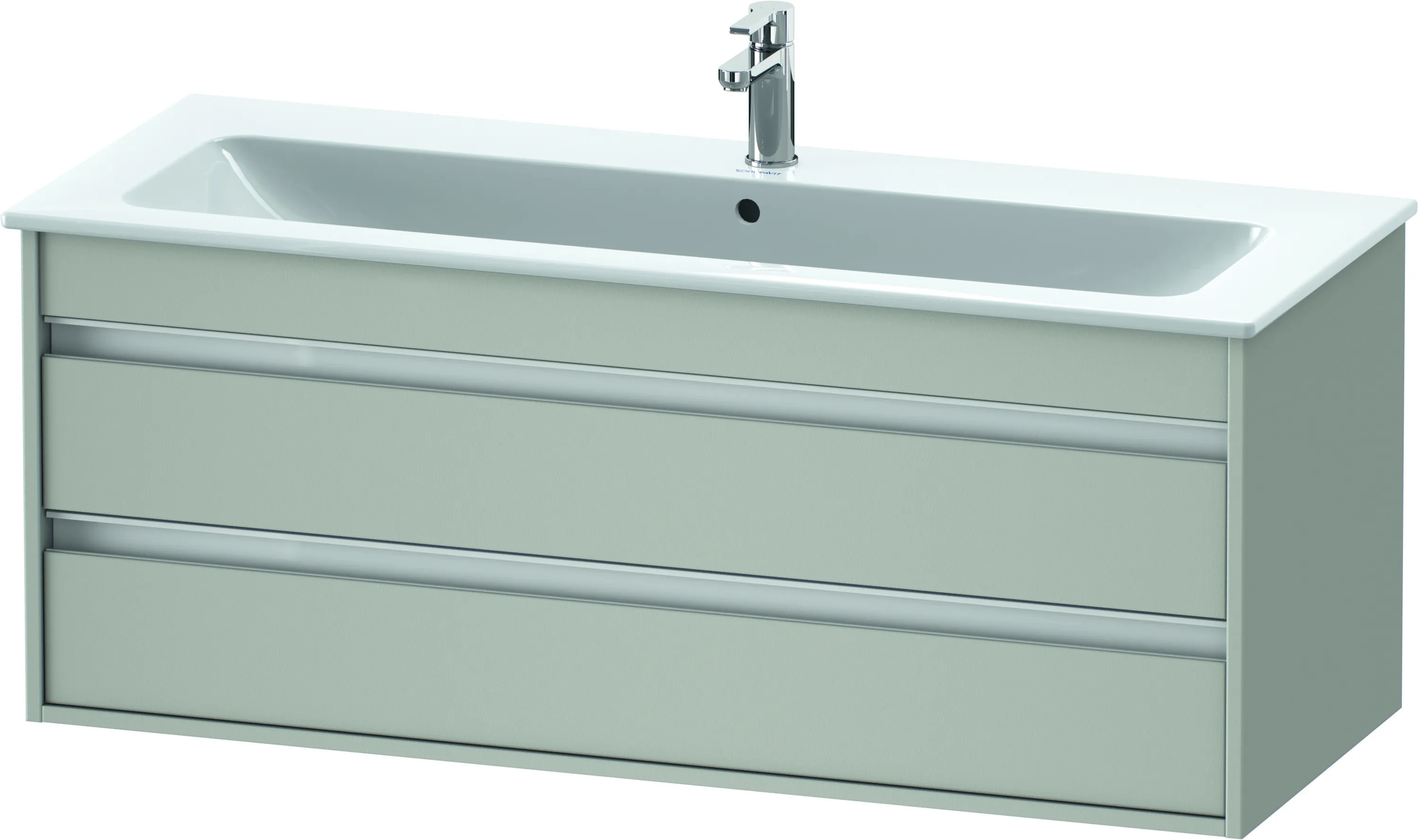 Duravit Waschtischunterschrank wandhängend „Ketho“ 120 × 48 × 47,5 cm Betongrau Matt