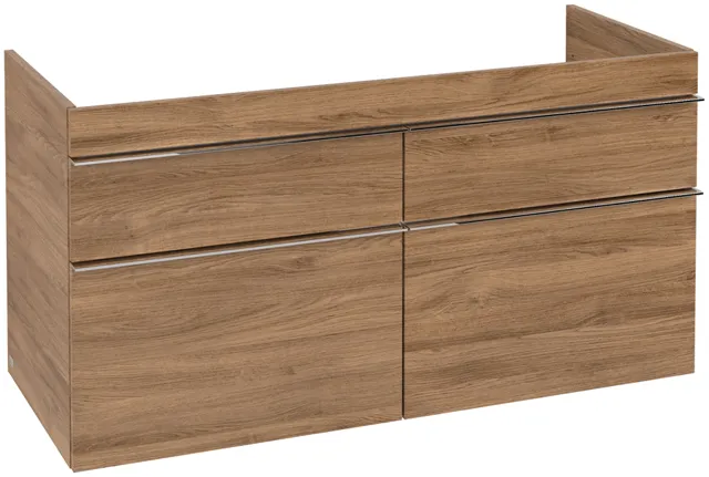 Villeroy & Boch Waschtischunterschrank „Venticello“ für Schrank-Doppelwaschtisch 1153 × 590 × 502 mm Kansas Oak, für Becken mittig