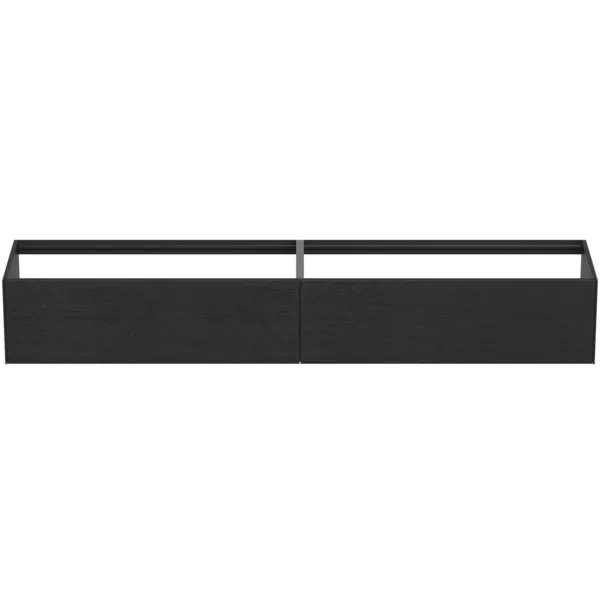 Ideal Standard Waschtischunterschrank „Conca“ 238,5 × 36 × 50,5 cm Eiche geflammt Furnier Ideal Standard Waschtischunterschrank „Conca“ 238,5 × 36 × 50,5 cm Eiche geflammt Furnier