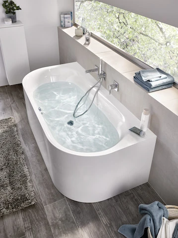 Bette oval Badewanne „BetteLux Oval I Silhouette“ 170 × 80 cm in Weiß, /