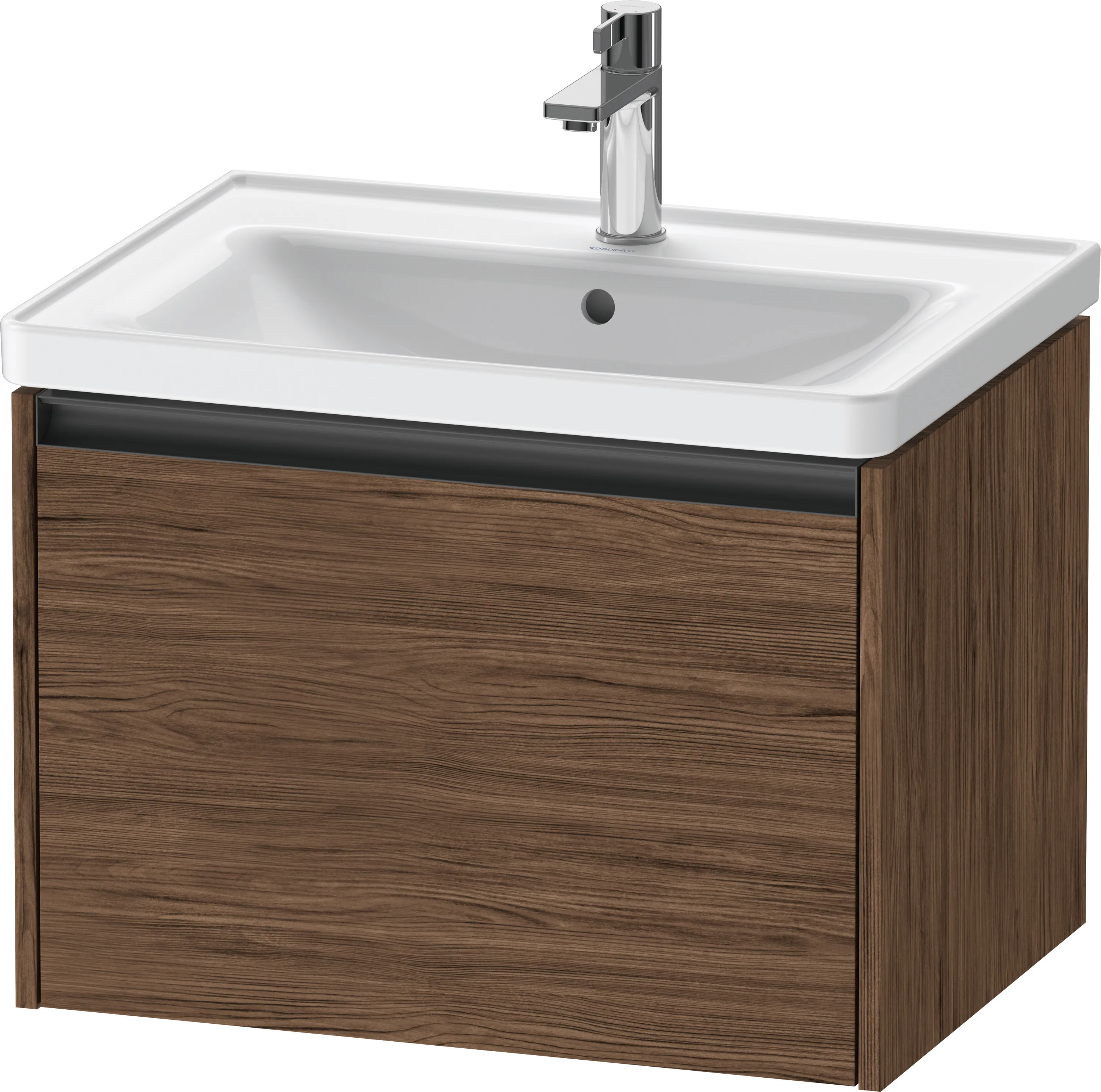 Duravit Waschtischunterschrank wandhängend „Ketho.2“ 63,4 × 44 × 45,5 cm Nussbaum Dunkel