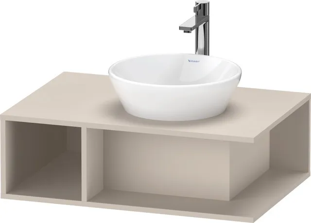 Duravit Waschtischunterschrank wandhängend „D-Neo“ 80 × 26 × 55 cm Taupe Matt