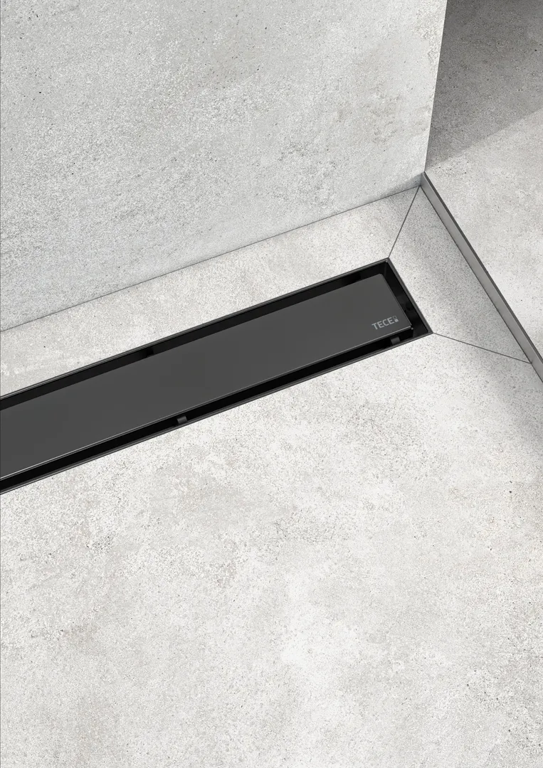 TECE Ablaufabdeckung „TECEdrainline“ steel in Schwarz (matt) TECE Ablaufabdeckung „TECEdrainline“ steel in Schwarz (matt)