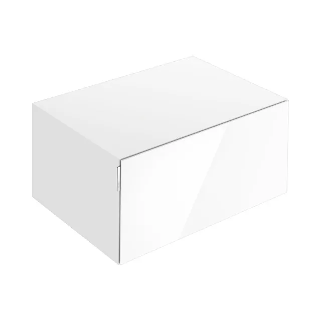 KEUCO Sideboard mit Auszug „Edition 11 Art“ Weiß (Glas), Weiß (Lack, seidenmatt), mit Beleuchtung 80 × 35 × 49 cm KEUCO Sideboard mit Auszug „Edition 11 Art“ Weiß (Glas), Weiß (Lack, seidenmatt), mit Beleuchtung 80 × 35 × 49 cm