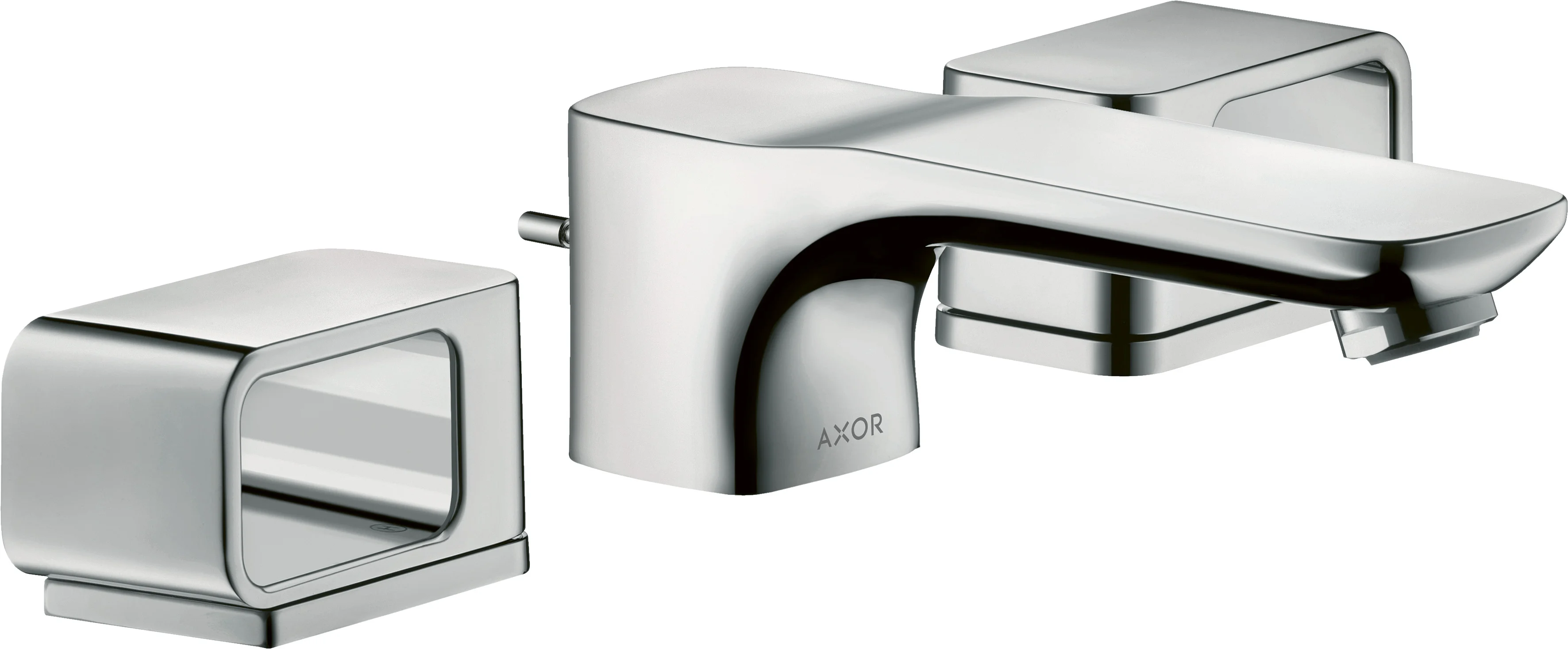 Hansgrohe AXOR Urquiola 3-Loch Waschtischarmatur Chrom, Ausladung 180 mm, ComfortZone 50, Bügelgriff, Normalstrahl, max. Durchfluss 5 l/min