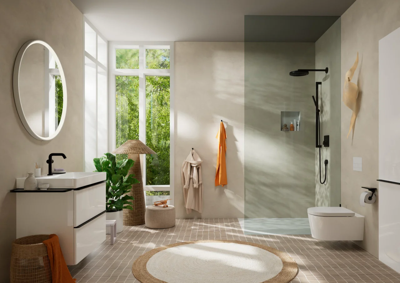 Hansgrohe Xelu Q Waschtisch, weiß, 800x480 mm, wandhängend, mit Hahnloch, ohne Überlauf, SmartClean Glasur