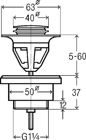 Viega Ablaufgarnitur Modell 5439.5 G 1 1/4″ × 63 mm in G1 1 / 4 × 63 mm Messing verchromt 6,3 cm Viega Ablaufgarnitur Modell 5439.5 G 1 1/4″ × 63 mm in G1 1 / 4 × 63 mm Messing verchromt 6,3 cm