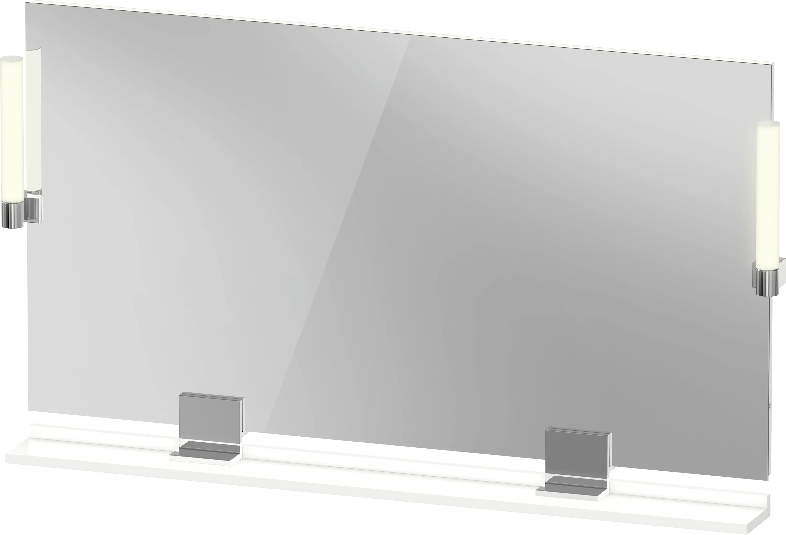 Duravit Spiegel „Sivida“ 125 × 65 cm in Apricot Pearl Ablage: Weiß Matt / Farbe: Apricot Pearl / Größe: 125 × 3,6 × 65 cm