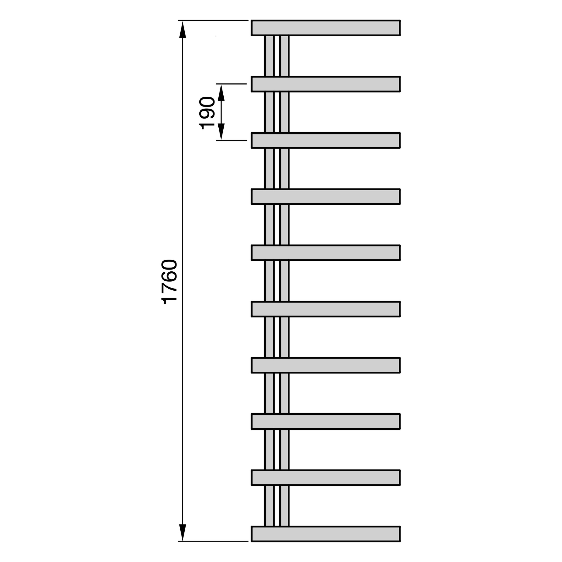 Zehnder Design-HK Chime CHZ-180-050 Studio Collection Edelstahl Badheizkörper Zehnder Design-HK Chime CHZ-180-050 Studio Collection Edelstahl Badheizkörper