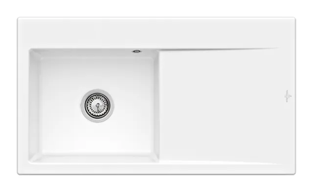 Villeroy & Boch Einbau-Küchenspülbecken „Subway Style“ 50 900 × 510 × 220 mm, für Becken links in Weiß Alpin