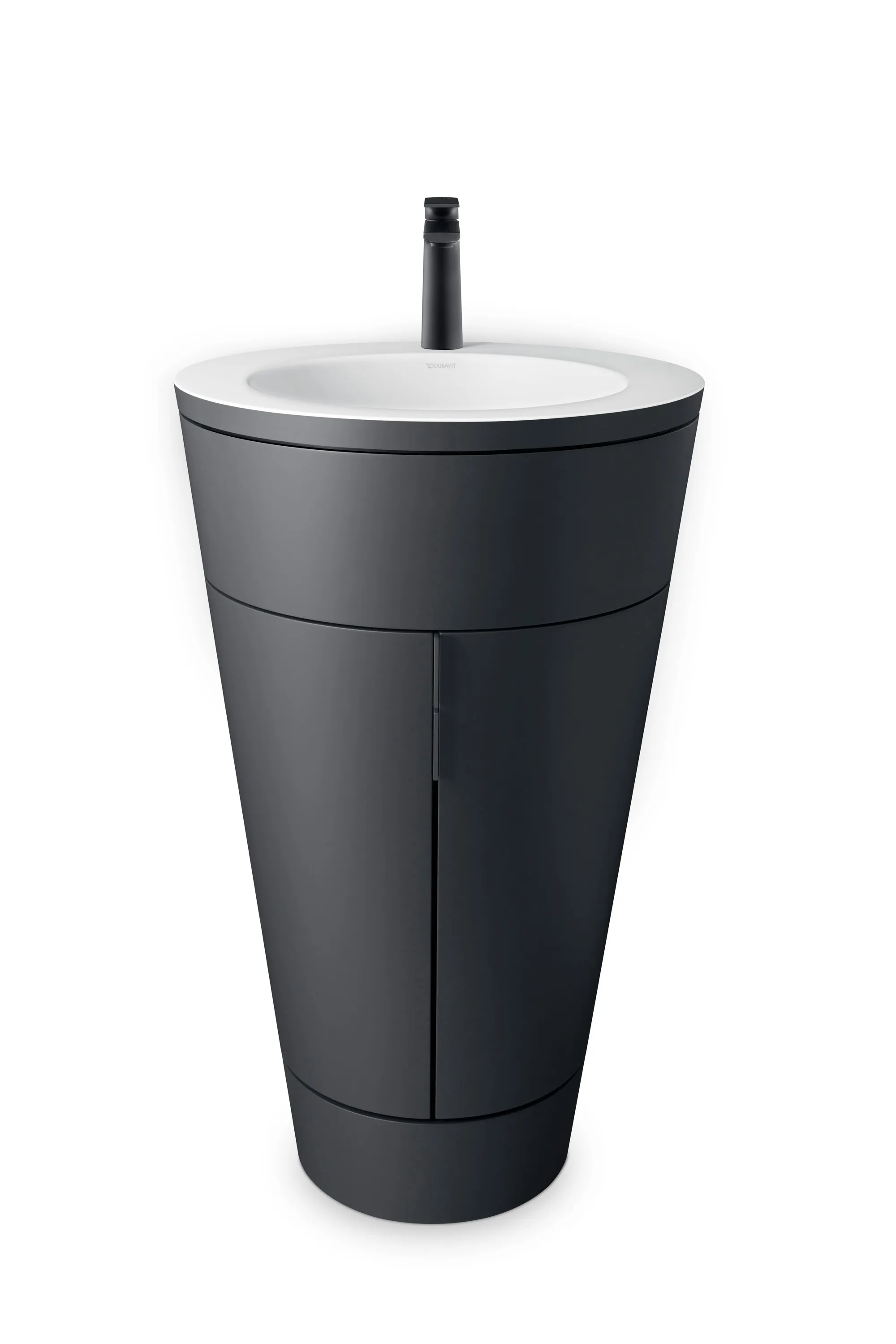 Einhand-Waschtischarmatur „Tulum by Starck“ Ausladung 110 mm in Schwarz (matt)