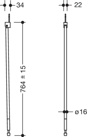 HEWI Bodenstütze „Serie 802 LifeSystem“ in Anthrazit glänzend HEWI Bodenstütze „Serie 802 LifeSystem“ in Anthrazit glänzend