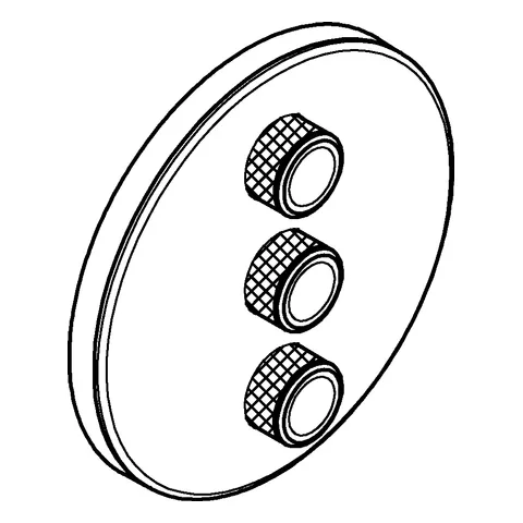 Grohe Grohtherm SmartControl 3-fach Unterputzventil FMS moon white Grohe Grohtherm SmartControl 3-fach Unterputzventil FMS moon white