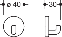 HEWI Wandhaken „Serie 801“