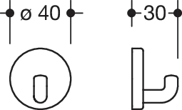HEWI Wandhaken „Serie 801“ HEWI Wandhaken „Serie 801“