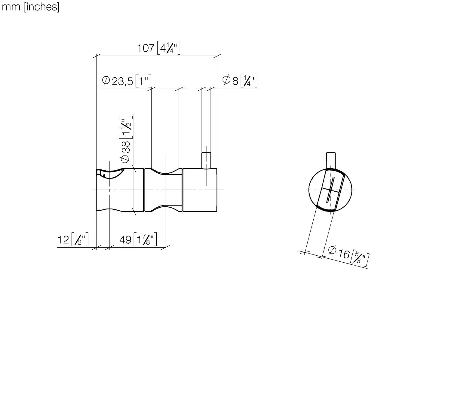 Schieber SERIENNEUTRAL Chrom 12570970 Schieber SERIENNEUTRAL Chrom 12570970