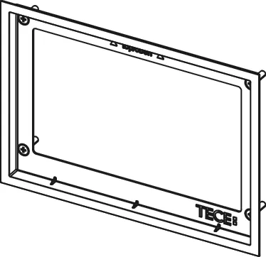 -WC-Abdeckrahmen Metall gebürstet, für WC-Einbaurahmen -WC-Abdeckrahmen Metall gebürstet, für WC-Einbaurahmen
