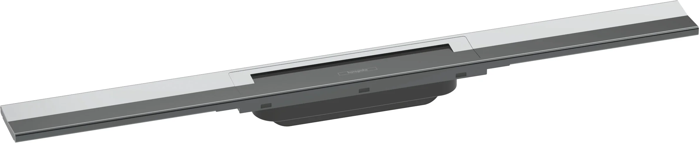 Hansgrohe RainDrain Flex Duschrinne 700 mm, Chrom, zweiseitig montierbar, höhenverstellbar um 10 mm, bis zu 60 l/min Ablaufleistung